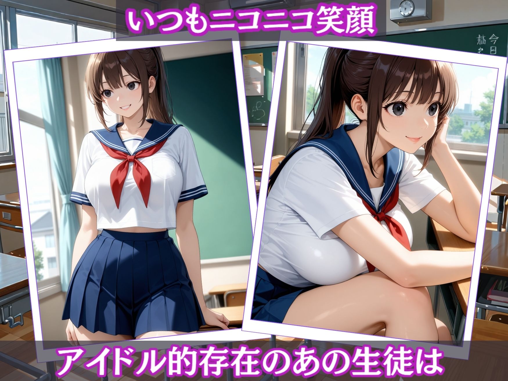 【d_640191】教師の逆襲〜わからせ調教 ポニーテール編