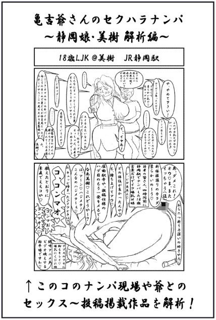 【d_645034】亀吉爺さんのセクハラナンパ 〜静岡娘・美樹 解析編〜