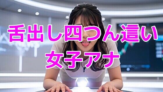 【d_643272】舌出し四つん這い女子アナ