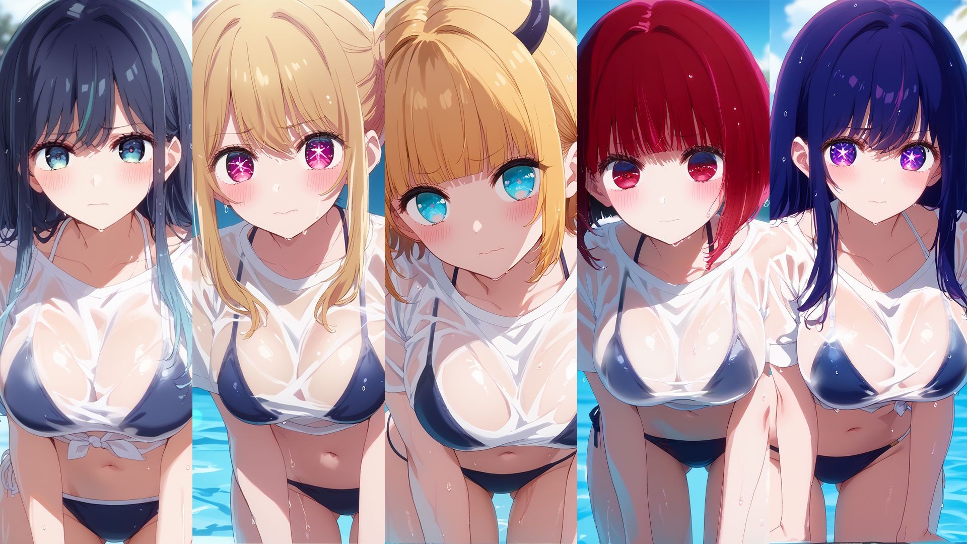 【d_643050】濡れT水着がエロすぎた  推〇の子ver