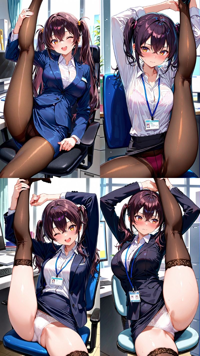 【d_642678】【FHD画質】あやかちゃんのOLコスプレ日記