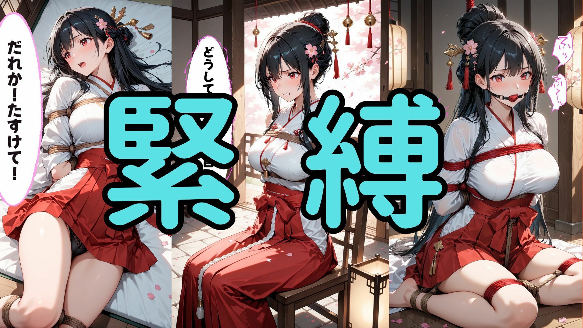 【d_636279】神域に囚われた黒髪巫女 〜縄に乱れる夜、背徳の神殿〜