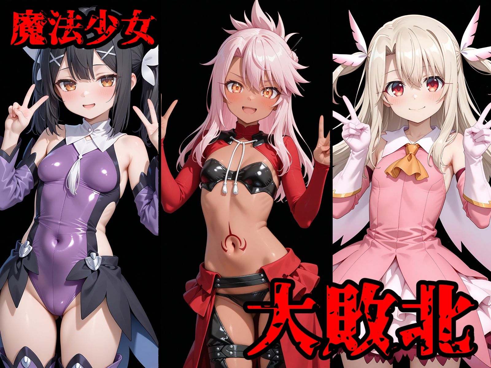 【d_646437】完全敗北ヒロインズ イ○ヤ ク○エ 美○ 屈服するまでが魔法少女だ