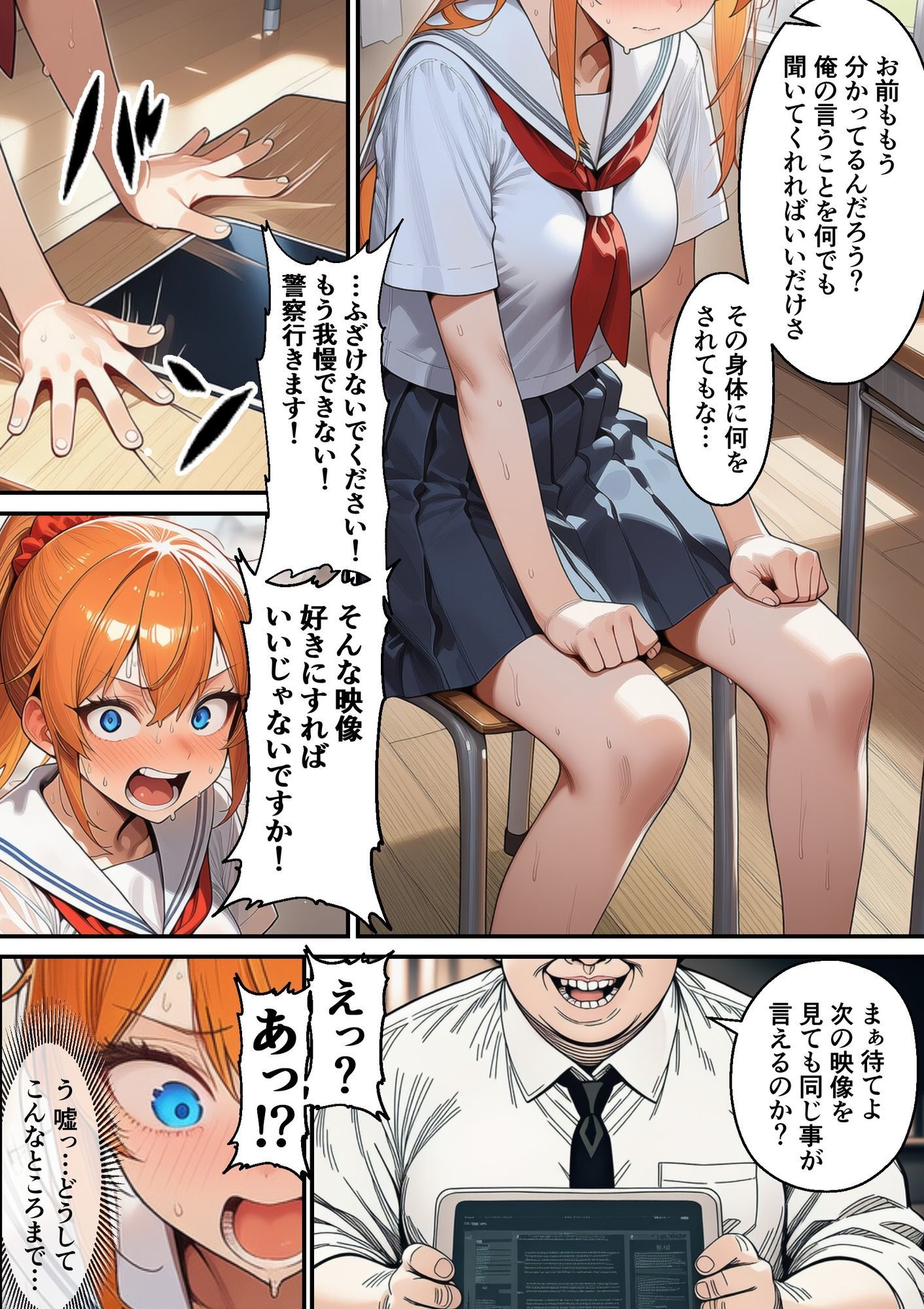 【d_643414】瑠璃川姉妹の羞恥被害