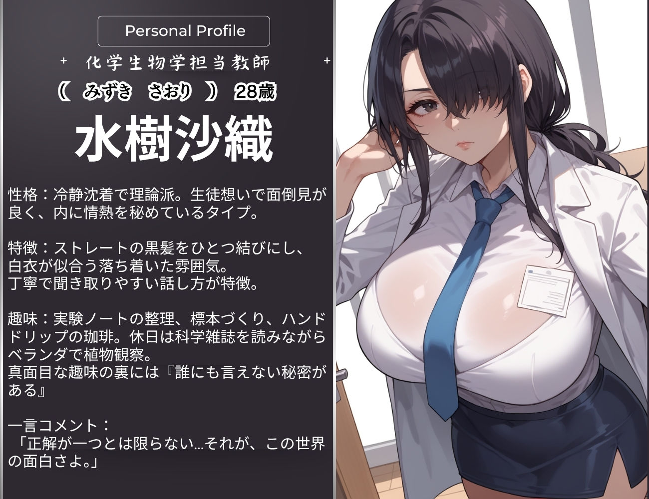 【d_641397】ずっと真面目だと思ってたあの先生が実はめちゃくちゃ変態女だった話。