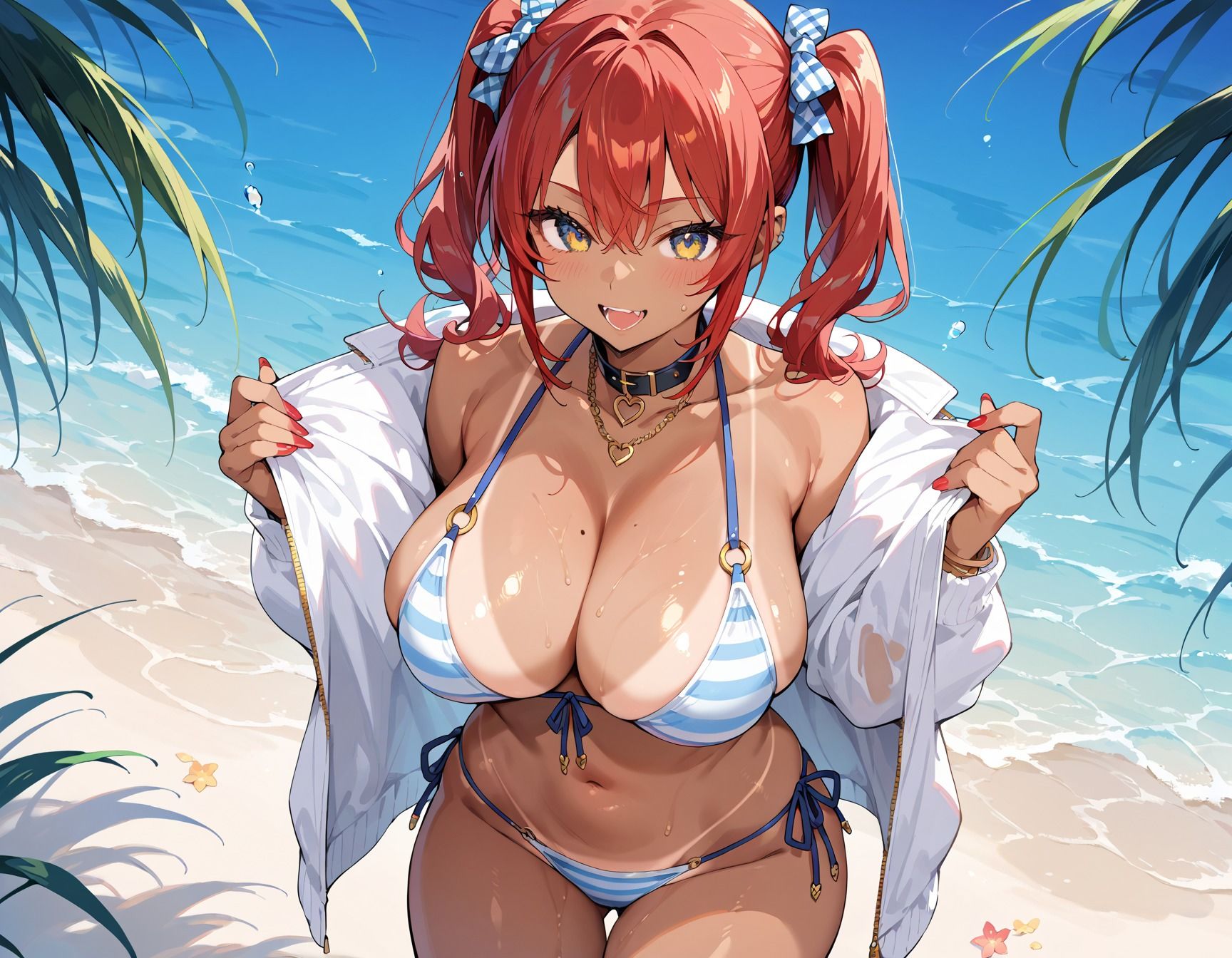 【d_643610】【高画質画像集】ご奉仕性処理爆乳ビキニギャルズ
