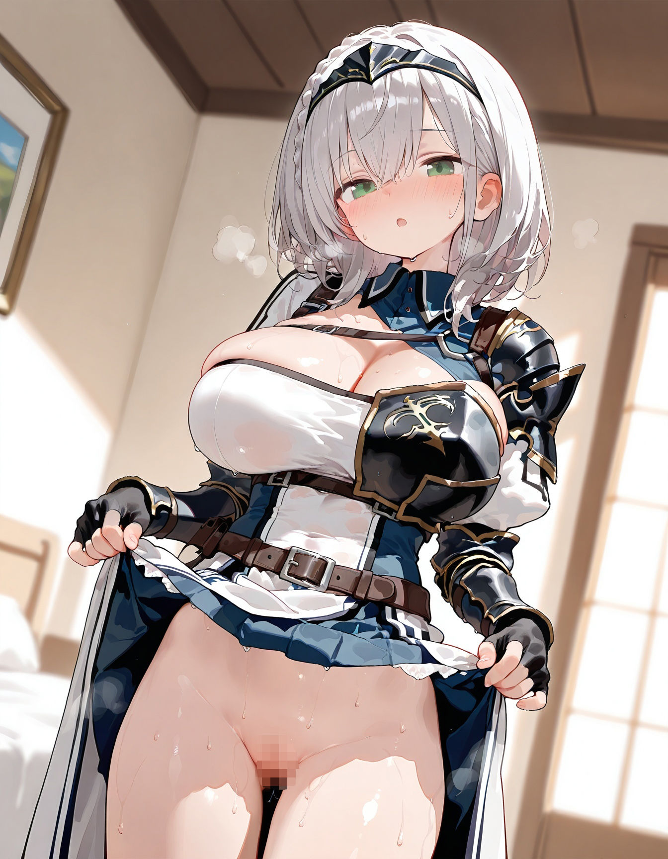 ホ○ライブ白銀ノエ○孕ませえっち