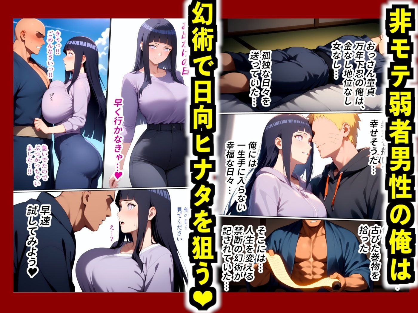 【フルカラー】幻術ハーレム忍法帖 1 ヒ●タ・ハ●ビ編｜催●×快楽堕ち｜禁断の幻術で心は抗うも体は快楽に堕ちる…忍ハーレム開幕！