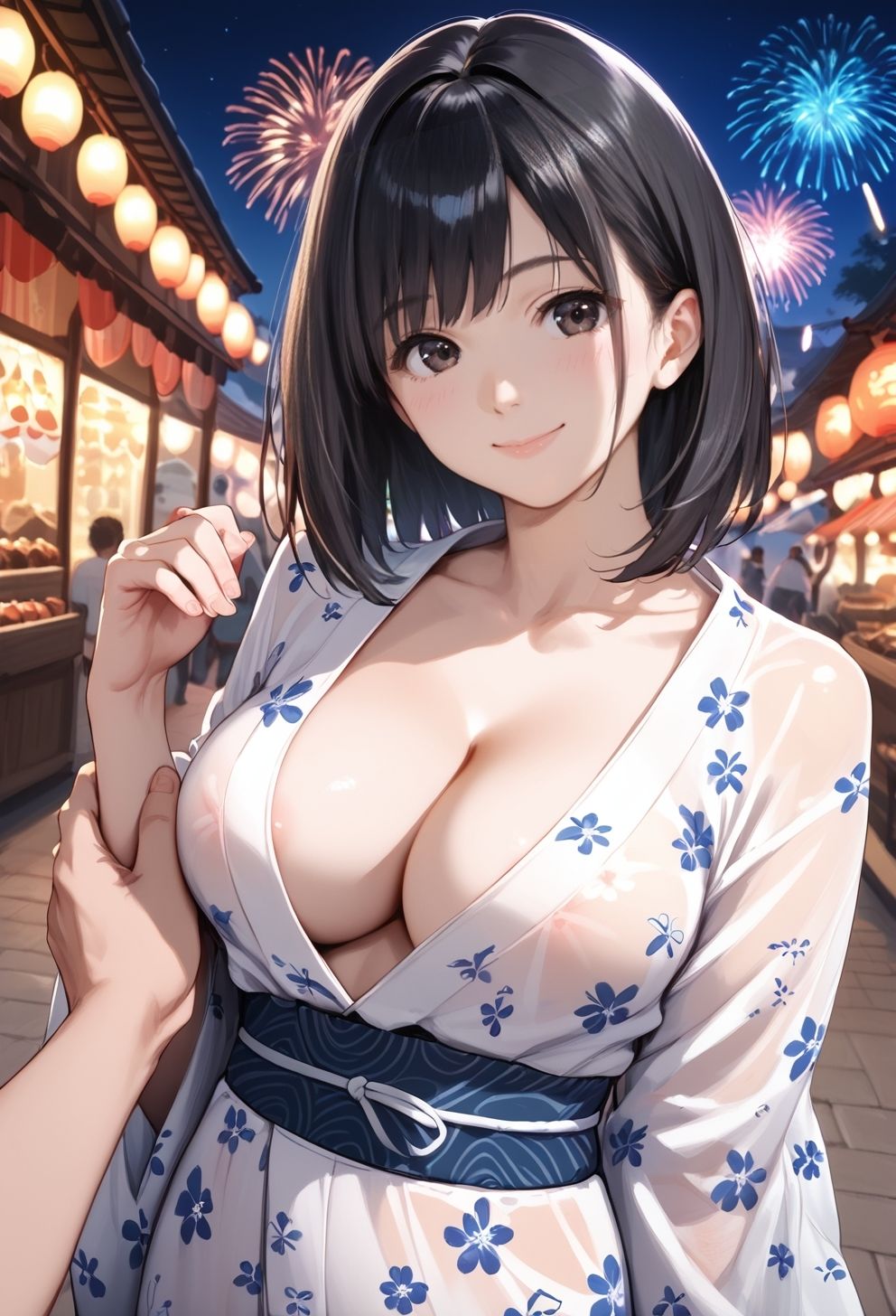 浴衣美女に誘われて〜謎の美少女〜