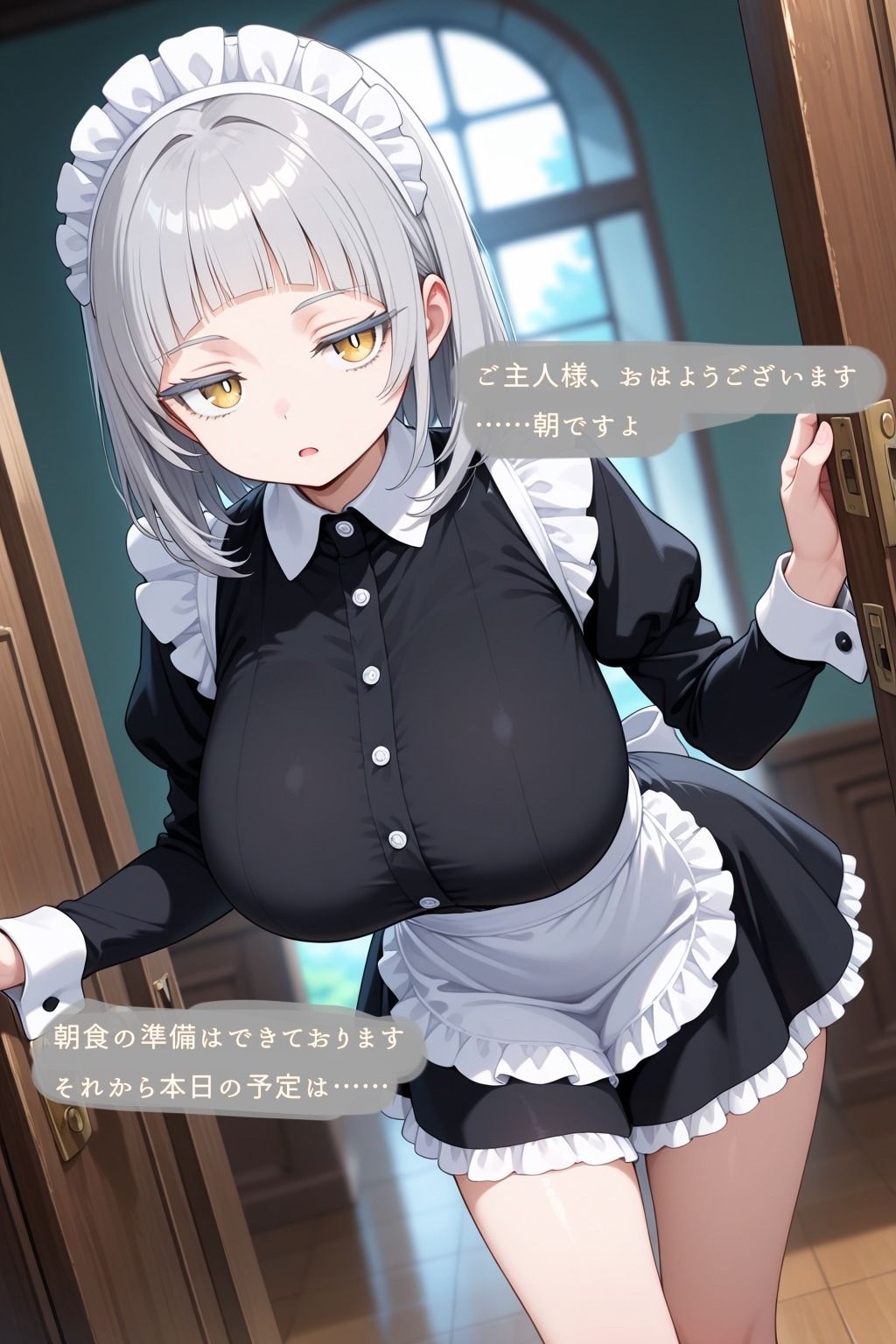 クール爆乳メイドの一日