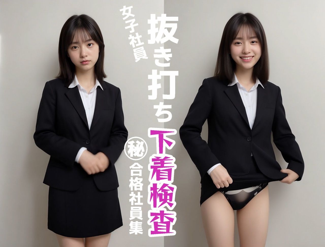 【動画  抜き打ち下着検査】スカートをおろして下着を確認する動画