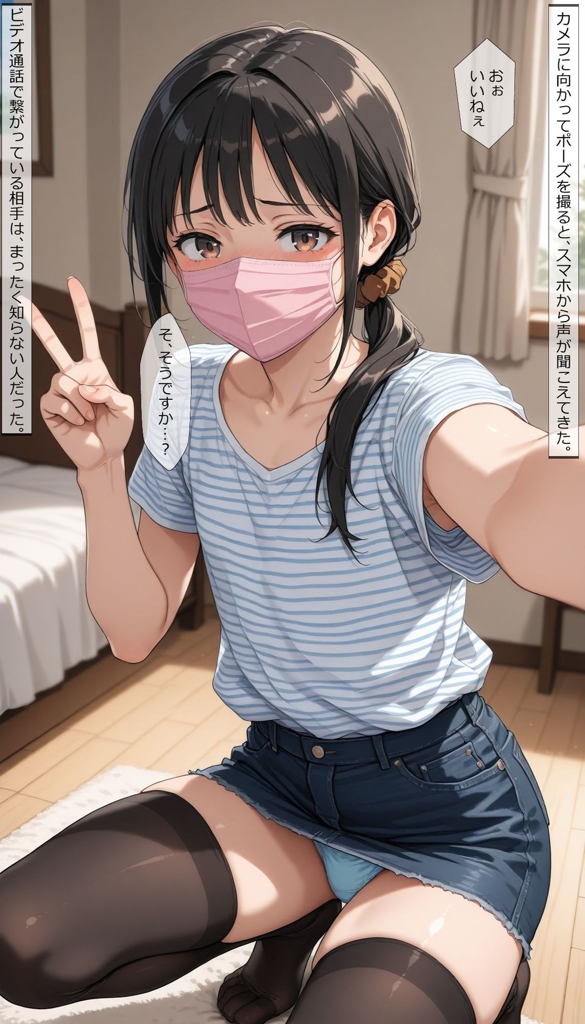 【女装】彩花の場合16 通話アプリ