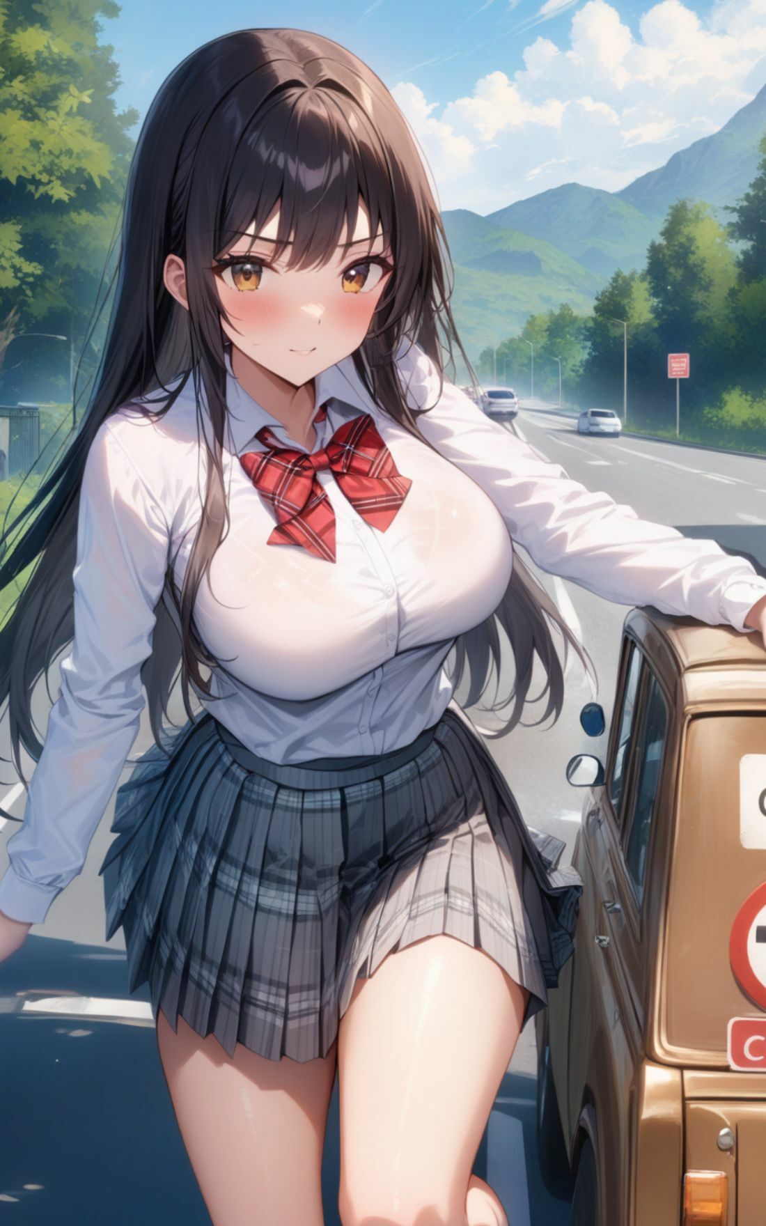女子校生 猫耳リフレ  ごめんね、お父さん、お母さん