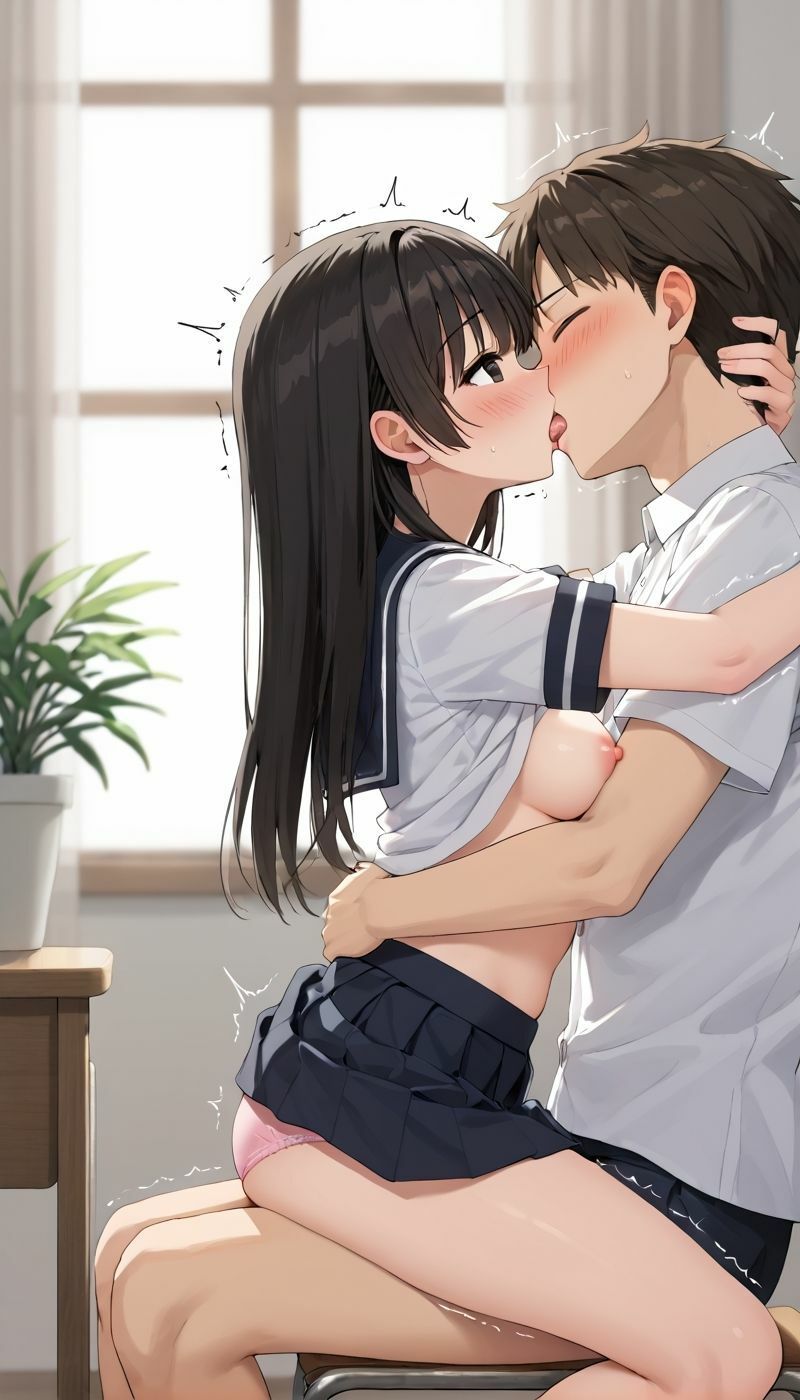 放課後の延長快楽に狂う制服美女