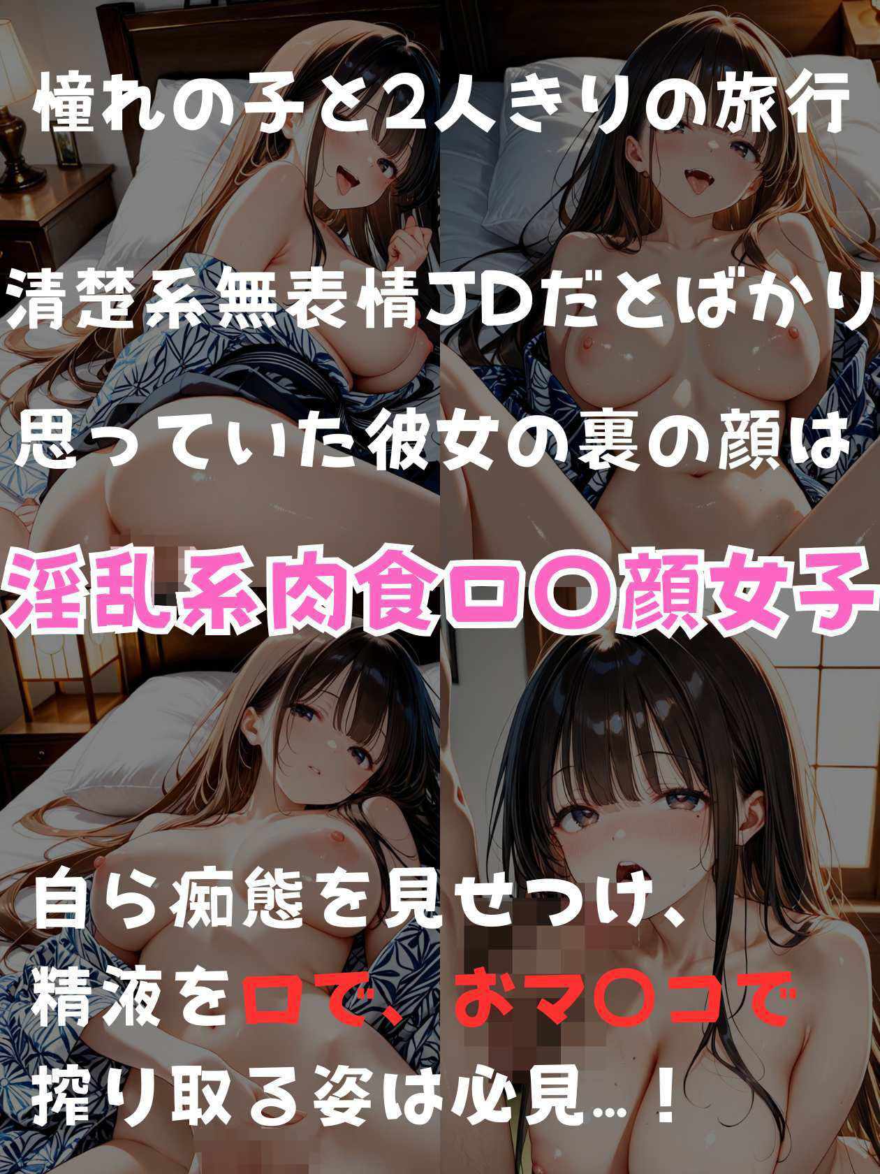 クール系ロ〇JDを旅行に誘ったらチ〇ポ搾り取られる最高のスケベSEXができた話