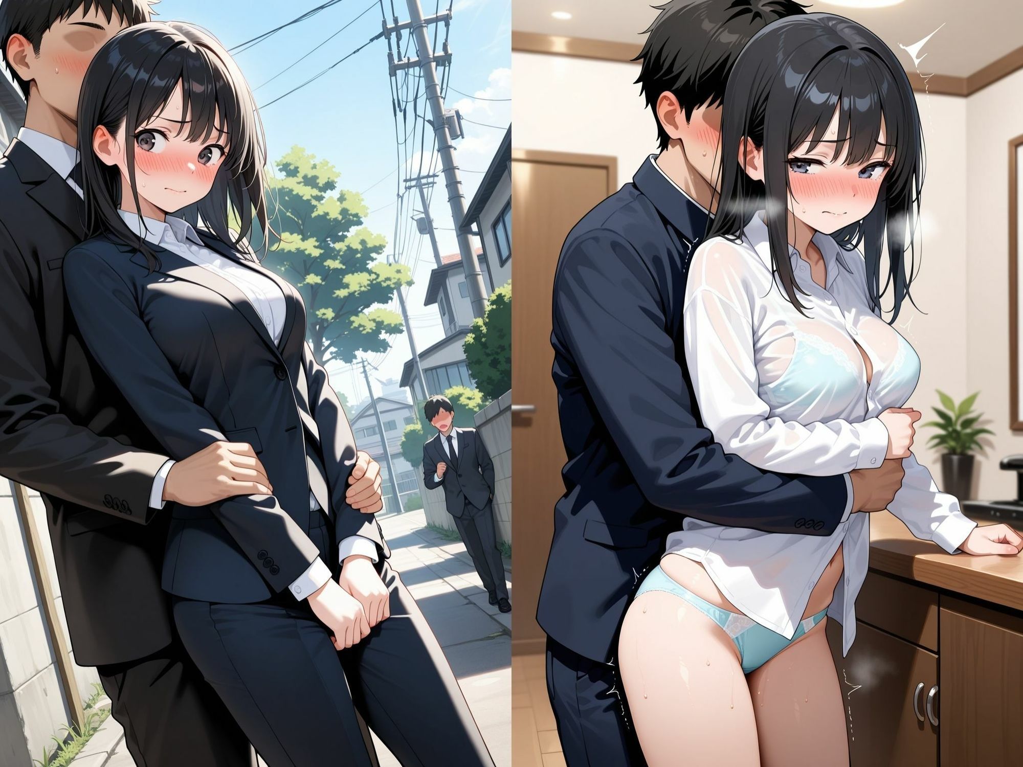女子校生  美乳の彼女を乱交NTR！〜羞恥・屈辱の集団レ〇プ！〜