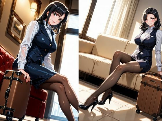 帰宅したCA彼女  発情してサキュバスフェラで迫ってきたはずが  先輩に犯●れる最悪のNTR