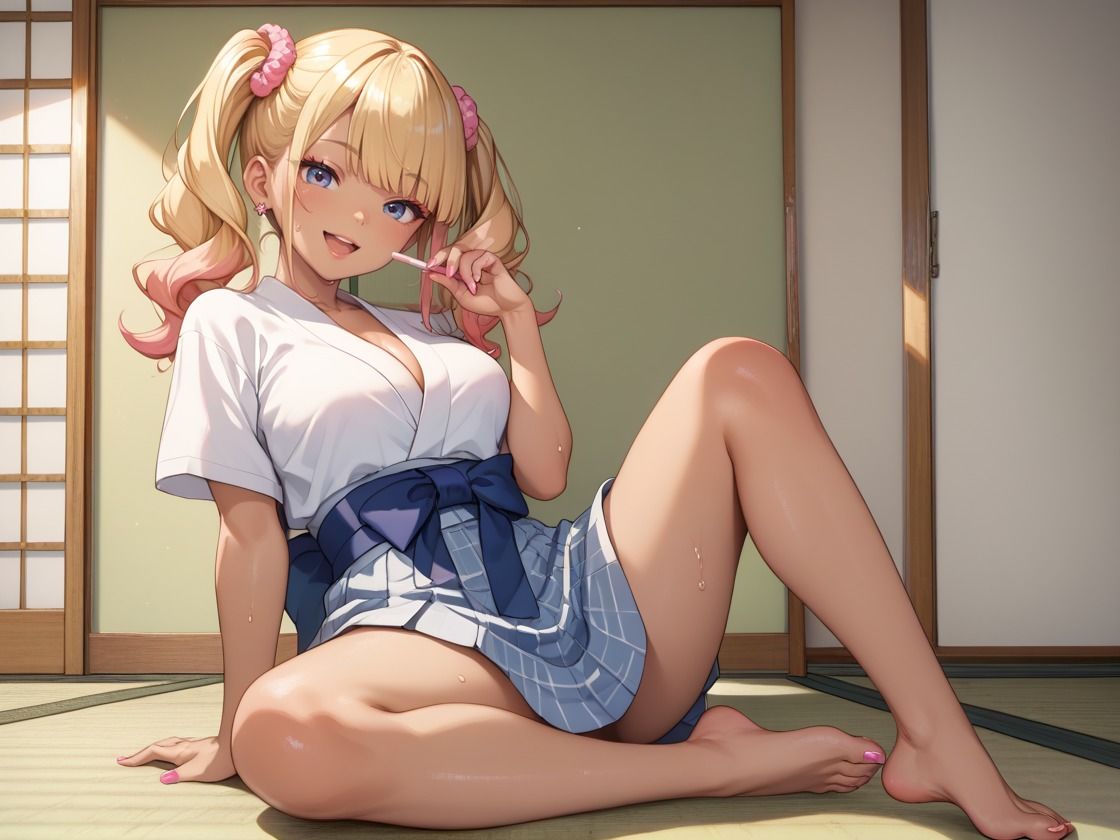 汗だく巨乳ギャル浴衣はだけてハメまくり