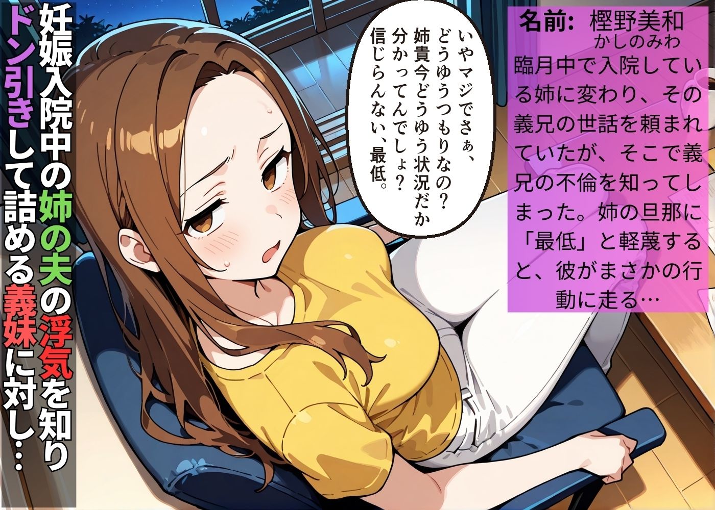 浮気した姉の夫を軽蔑する義妹を孕ませるまでわからせた【人妻】【NTR】【中出し】【種付けプレス】【CG500枚】