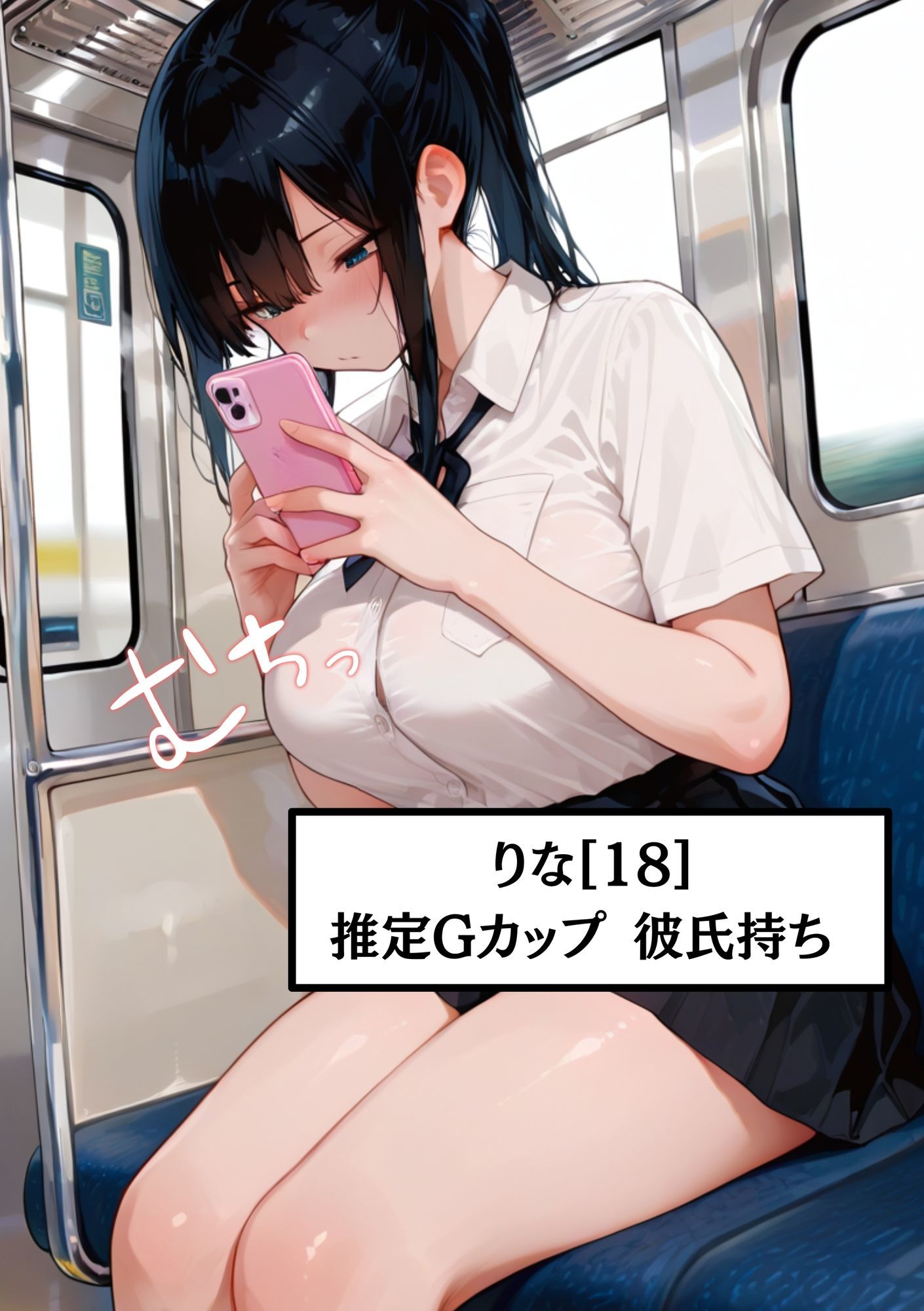 【彼氏持ち中出しNTR】彼氏持ちのりな［18］Gカップ女子校生を電車でNTR｜中出しダメって言われても分からせ中出し孕ませ