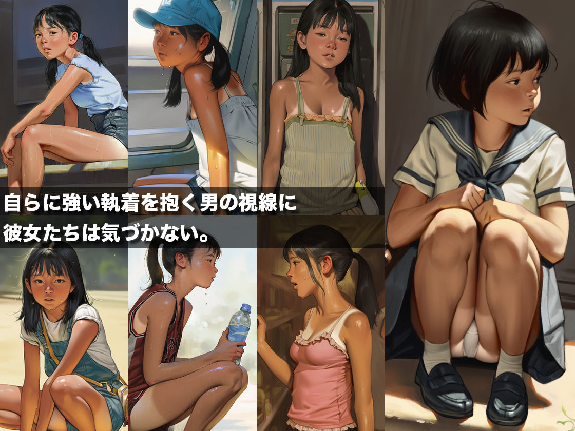 変態中年男の執着 – 夏休みの日焼け少女が誘拐・●物調教され、性奴●に堕ちた記録