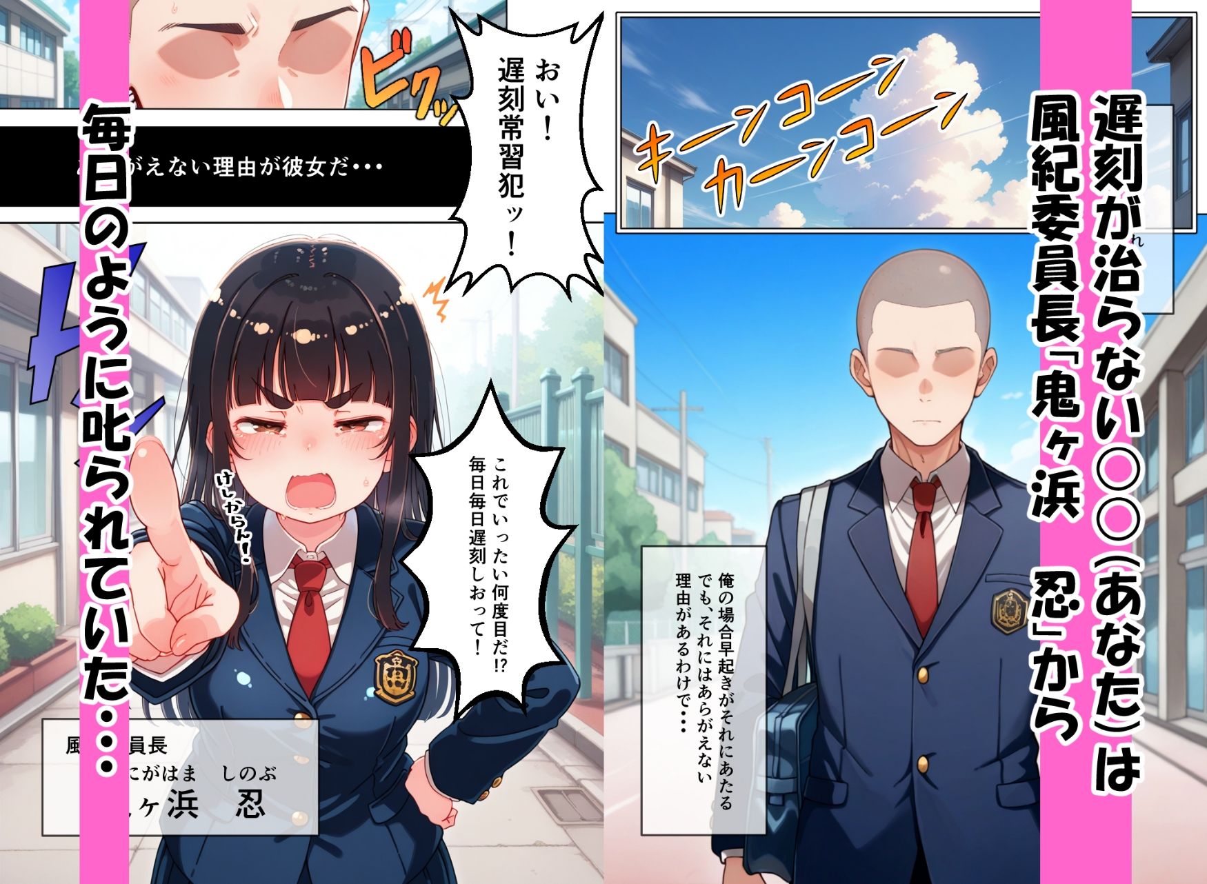 遅刻防止のため性処理係になってくれたとってもマジメなドスケベ風紀委員長