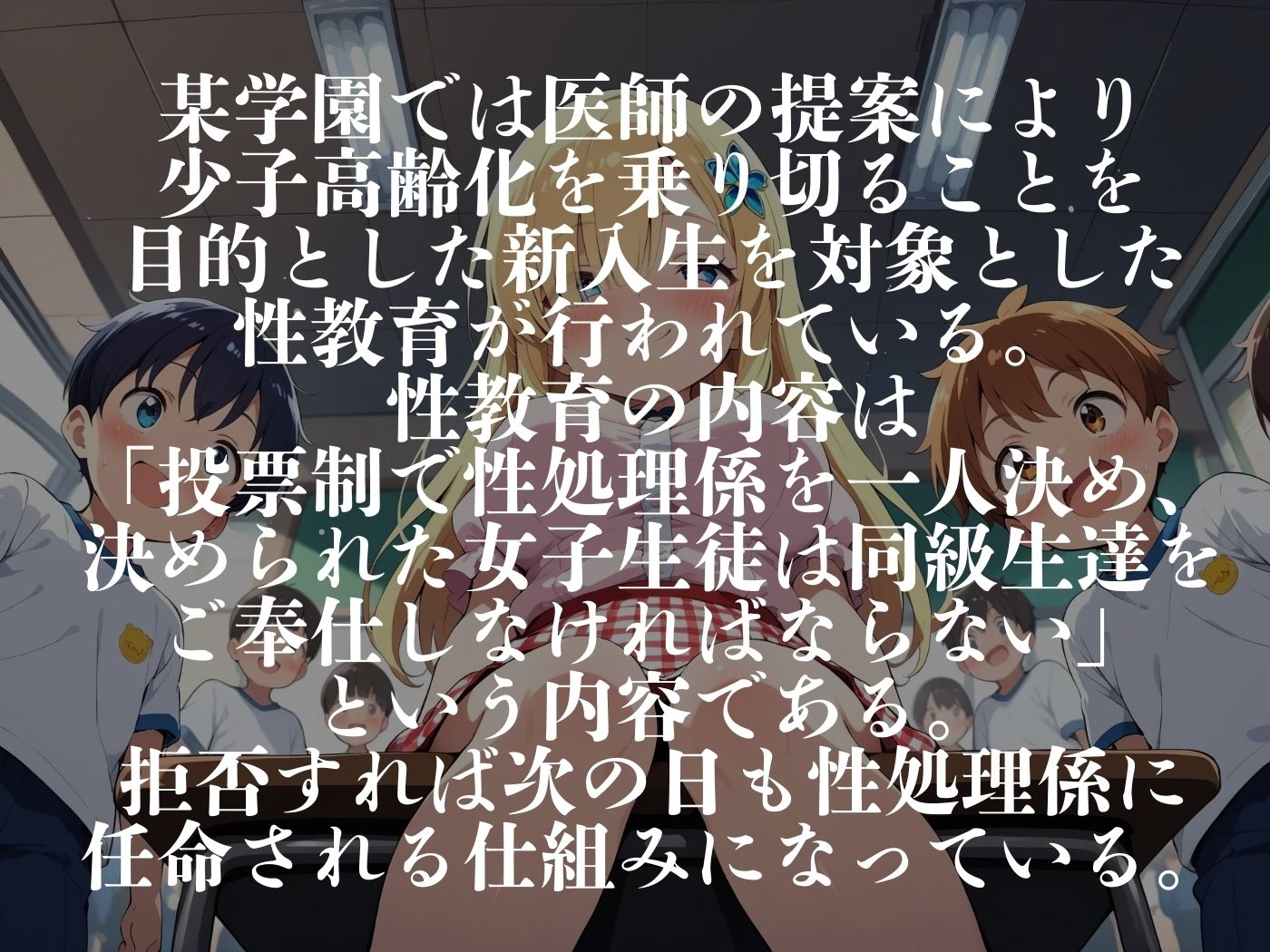 新入生性教育〜性処理係に任命された美少女達〜