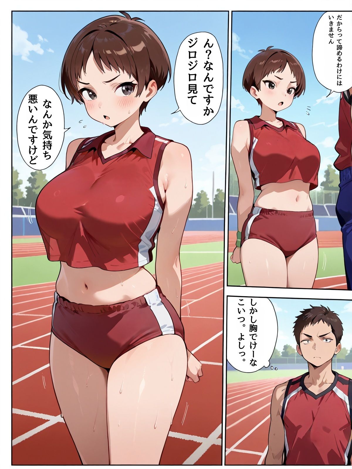 強気な陸上部女子が生中出しで子宮開発されて堕ちる汗だくエッチ