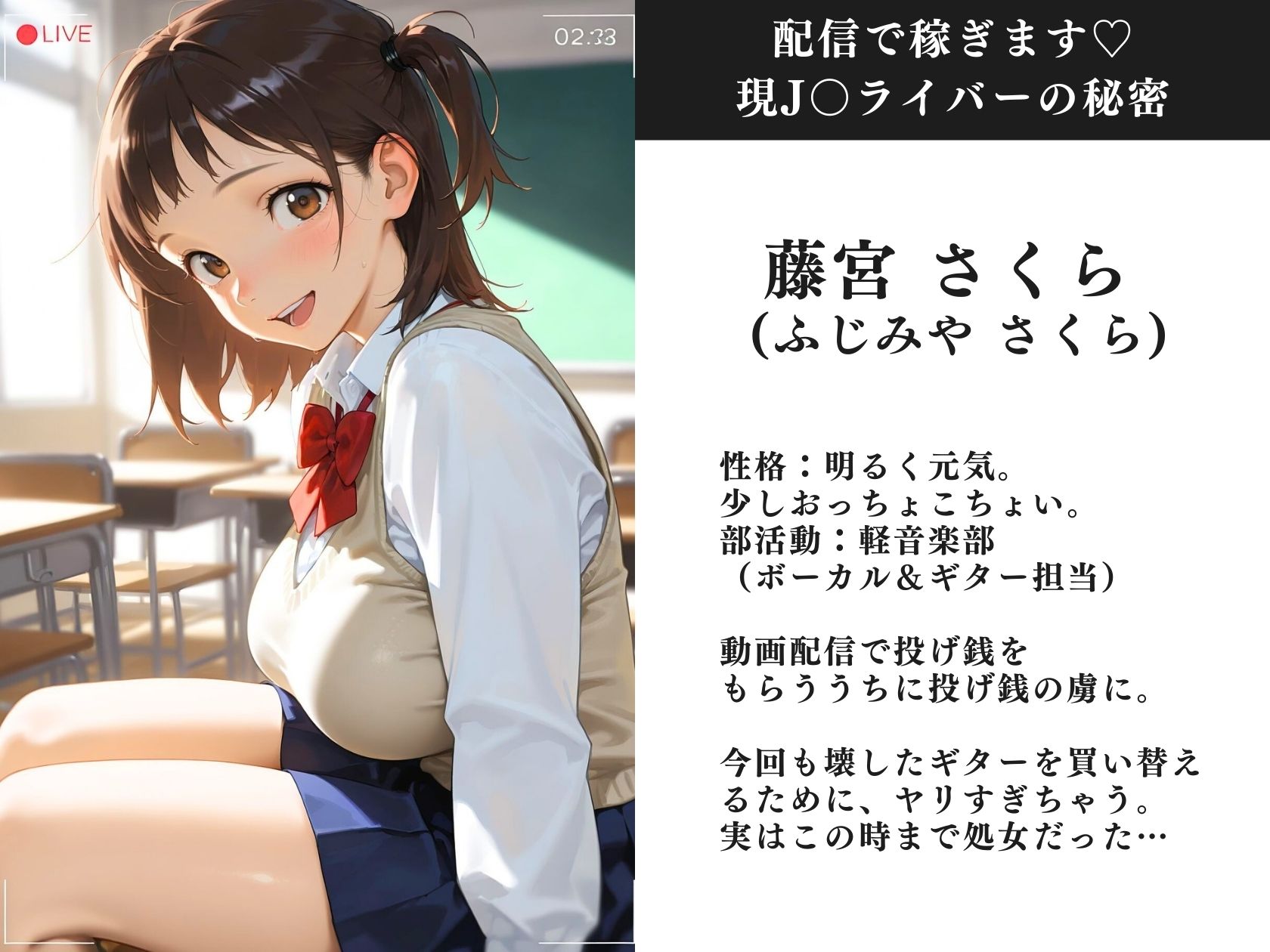 配信で稼ぎます（はーと）現J○ライバーの秘密