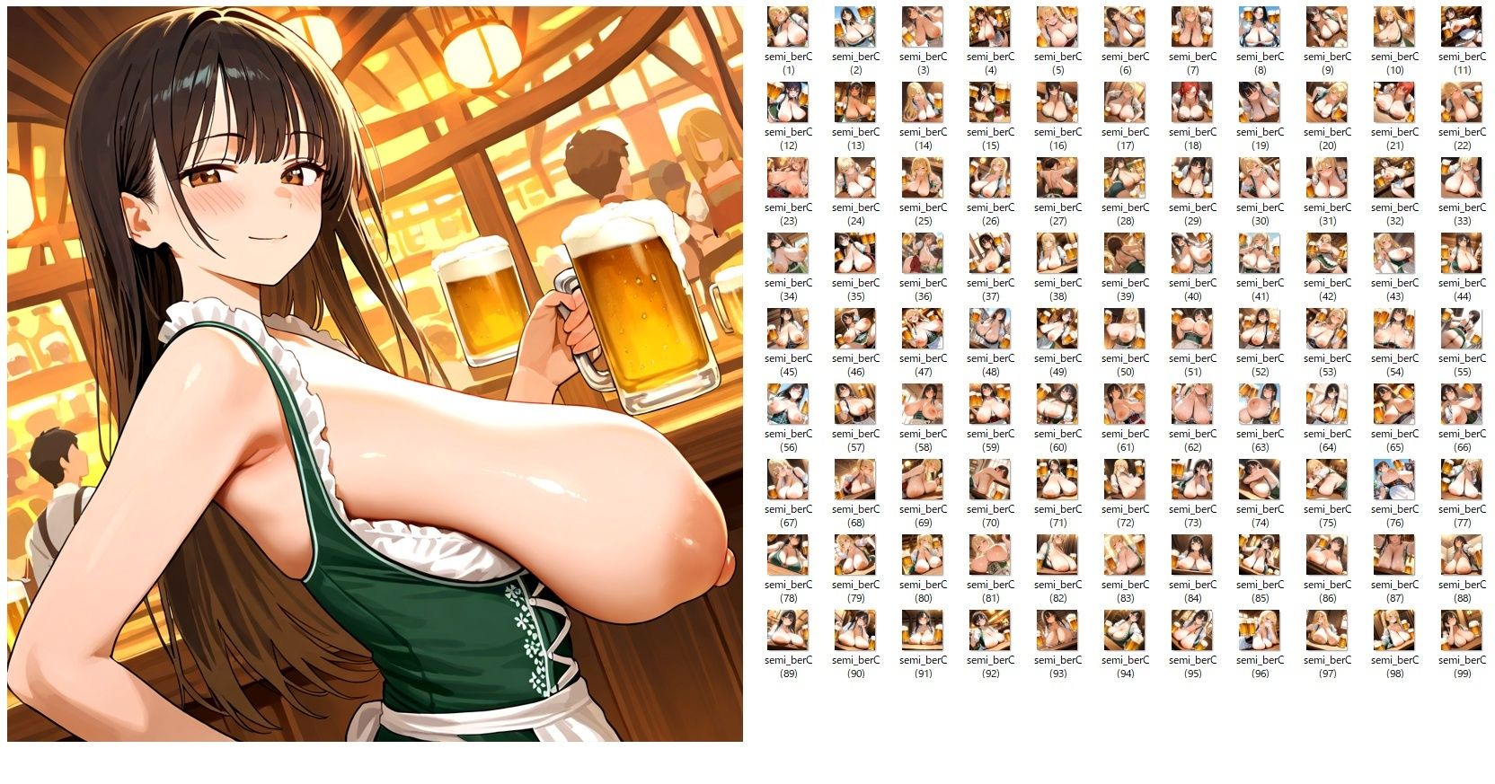 【在庫整理品】女の子がおっぱいを放り出してビール祭りを楽しむだけのCG集3/3コ目