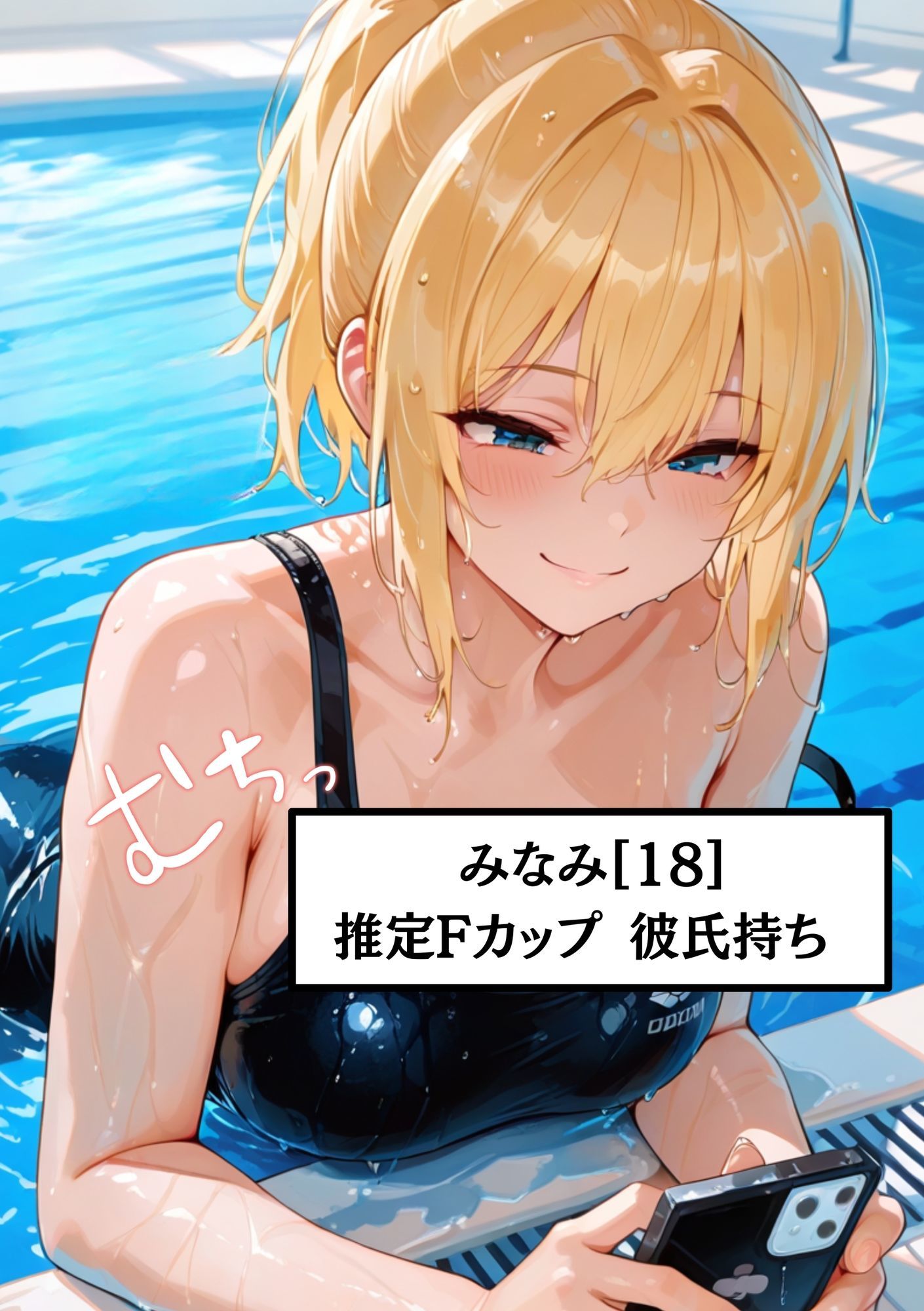 【スク水女子校生NTR】水泳部のみなみ［18］スク水巨乳がエロすぎて「中出しダメ！」って言われても中出し分からせ孕ませ