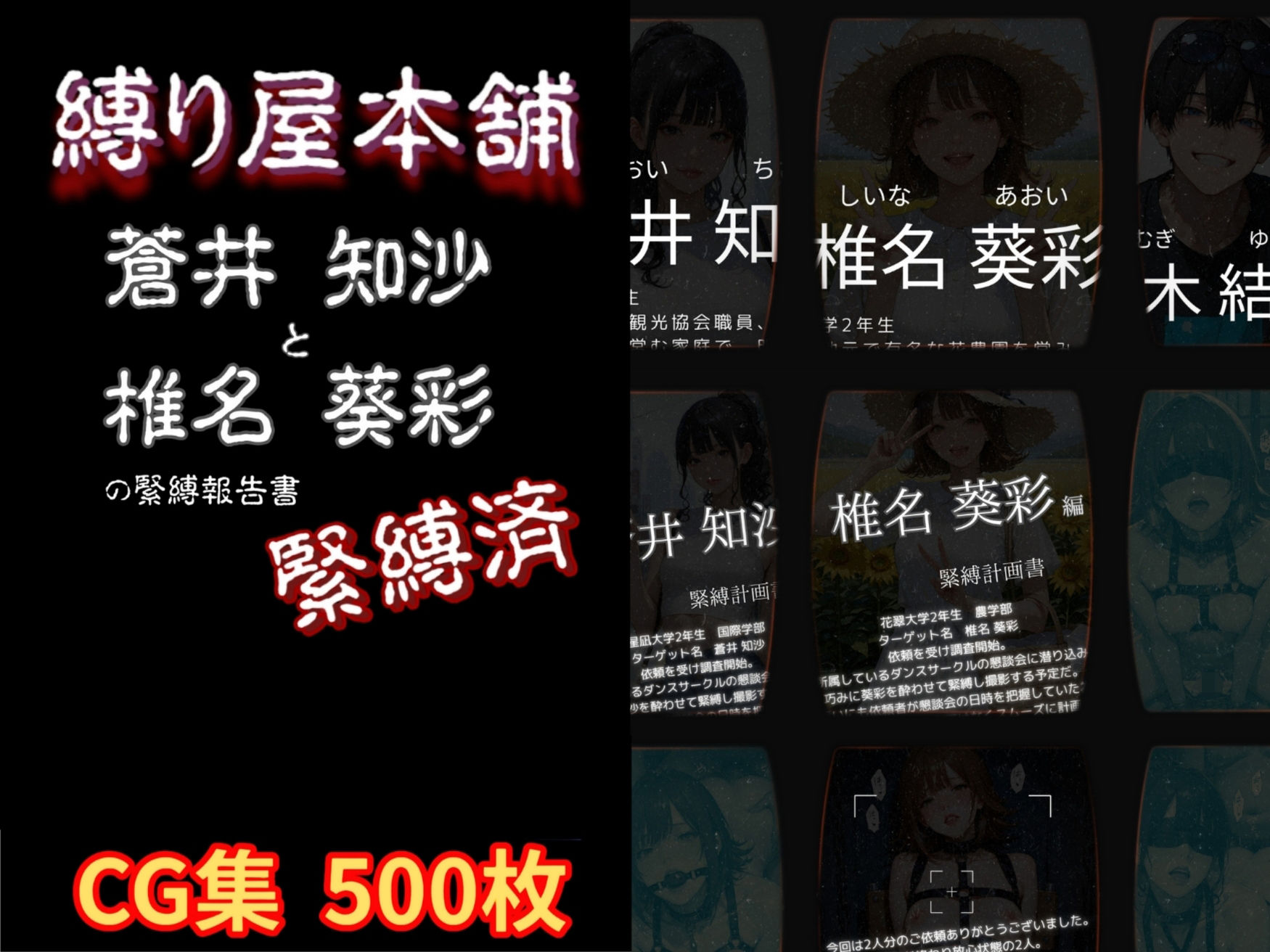 縛り屋本舗〜蒼井 知沙と椎名 葵彩の緊縛報告書