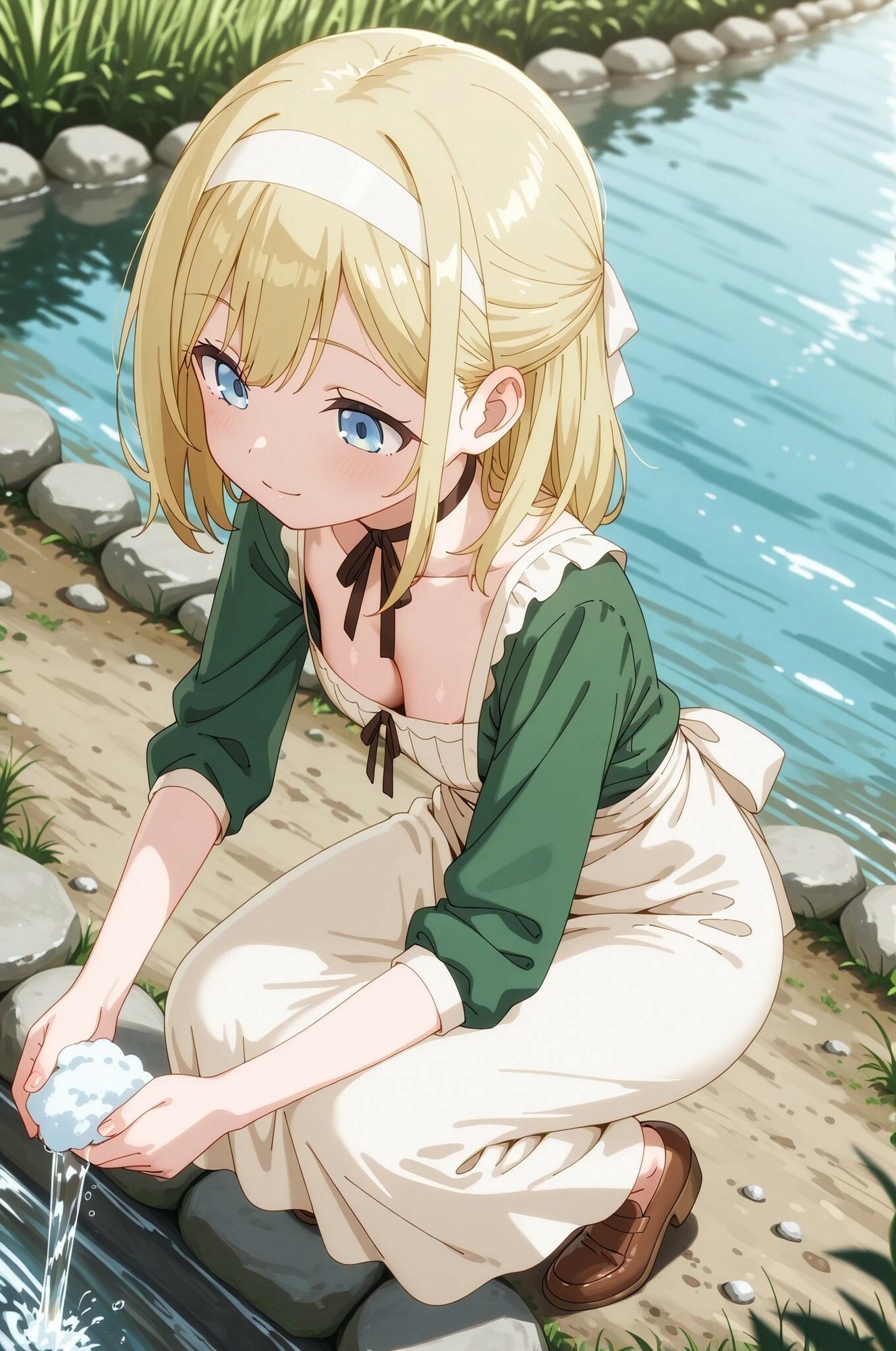マジック風味  川で洗濯してたのに