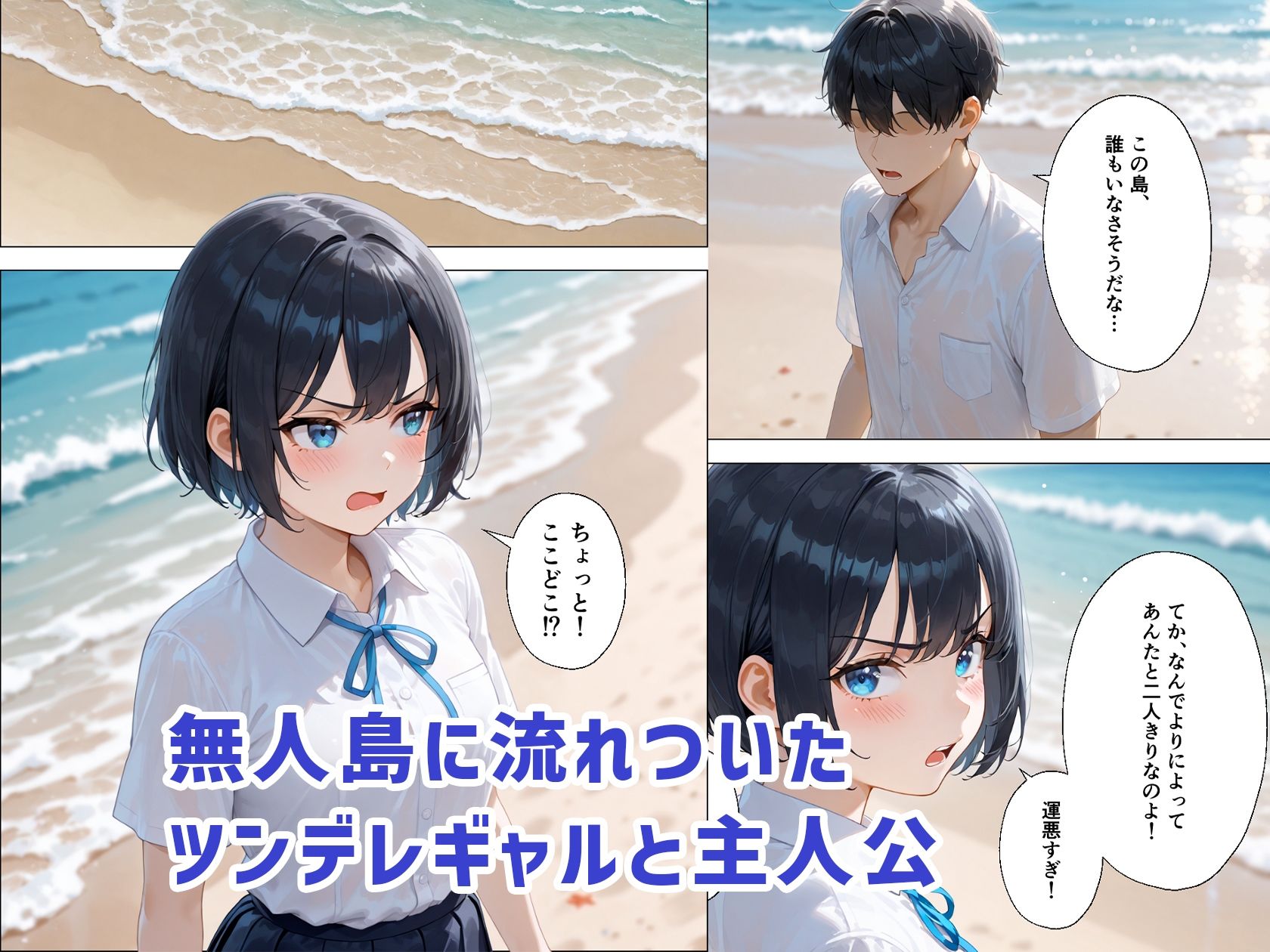 ツンデレギャルと無人島で2人きりになったらエッチしかすることがない