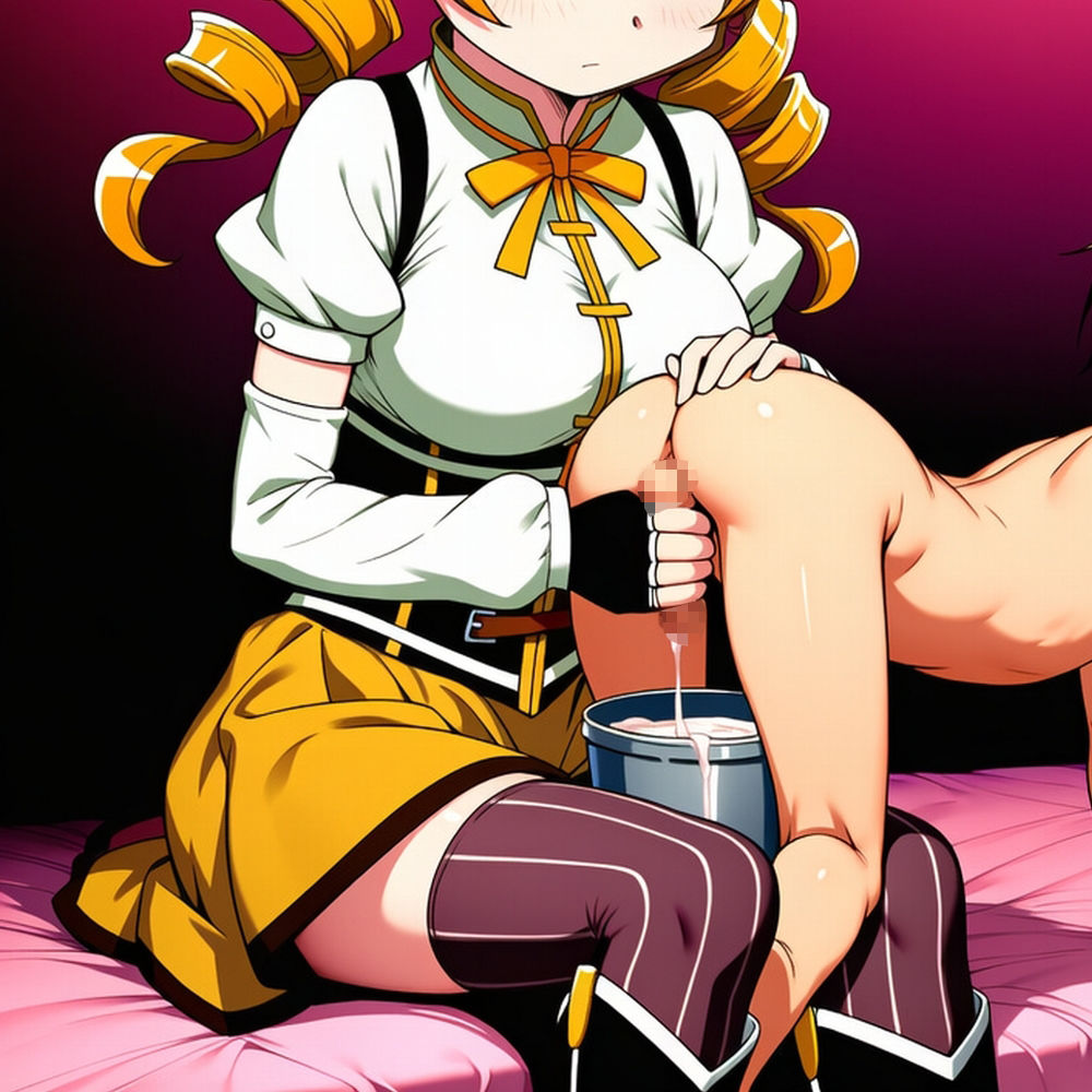 乳搾り手コキとバケツ6