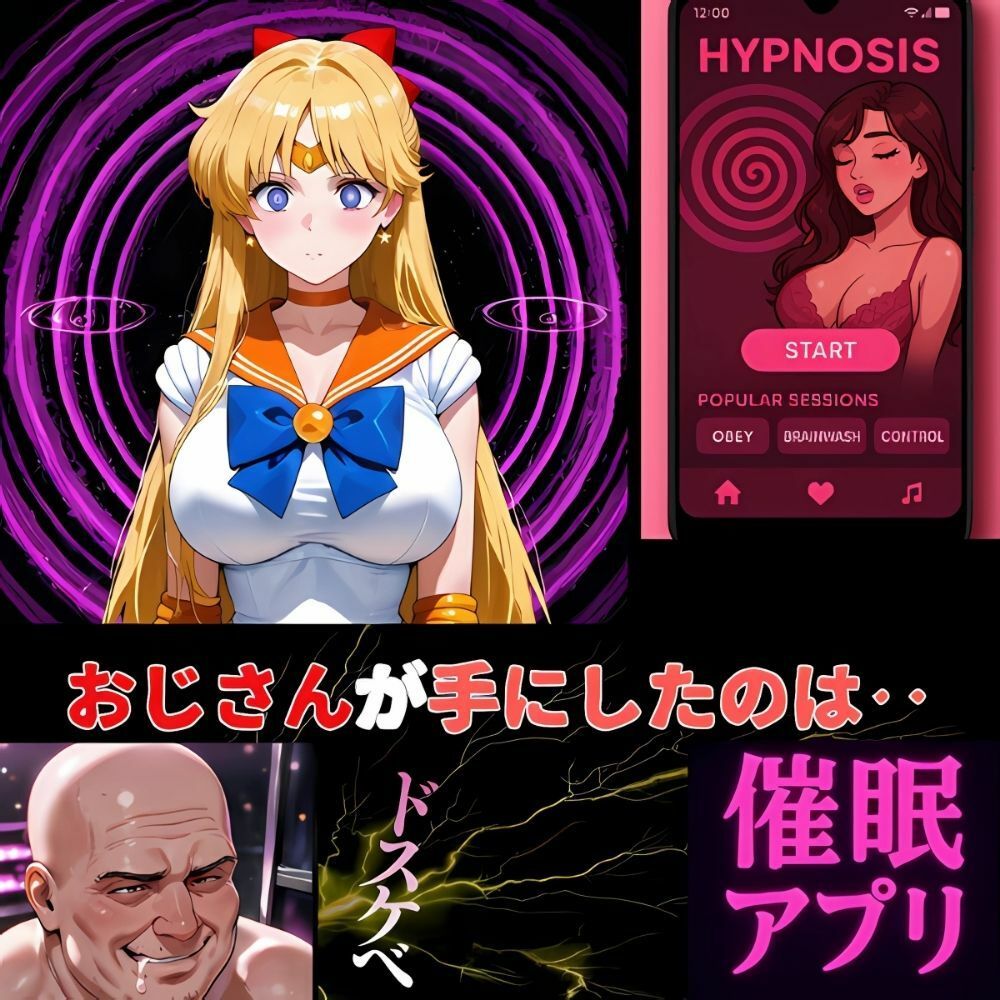 セーラーヴィーナス洗脳完了‥催●アプリの通知に従い、おじさんを満たす日々‥