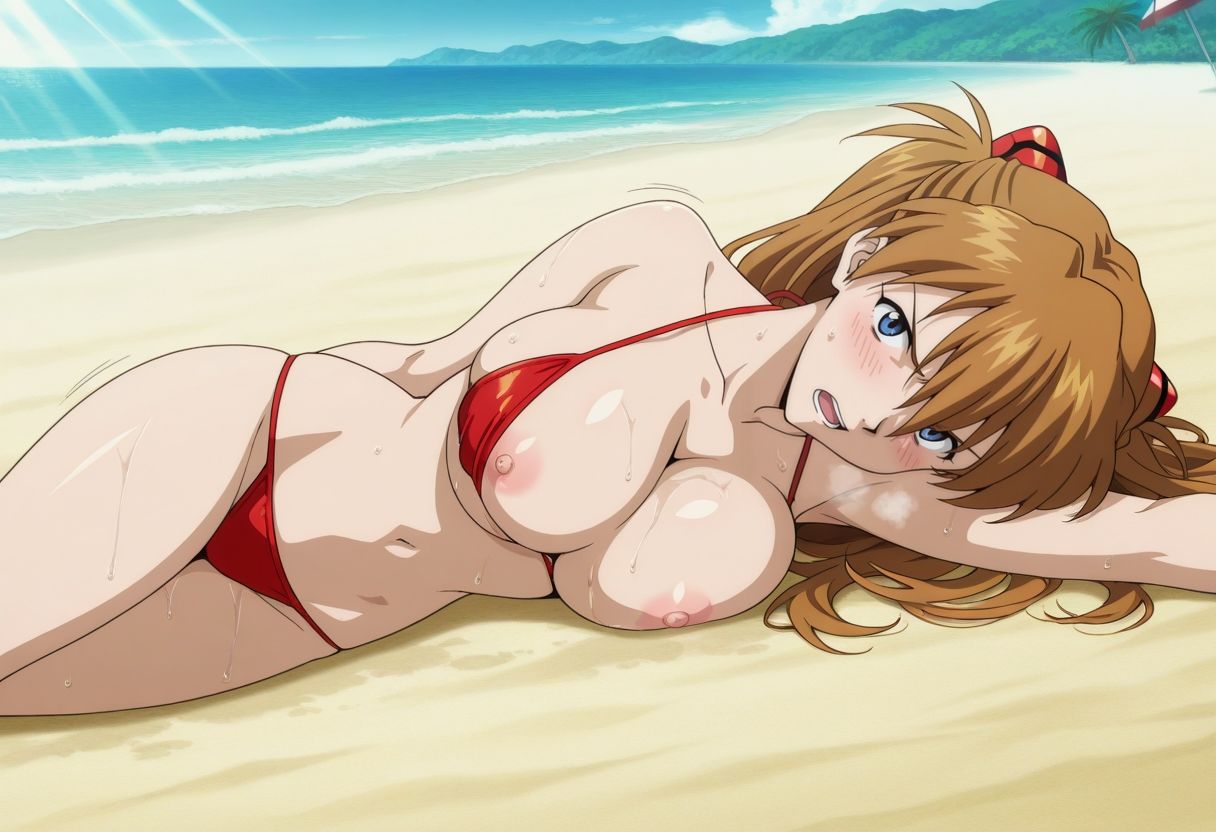 えっちなビキニのお姉さん  アスカver.