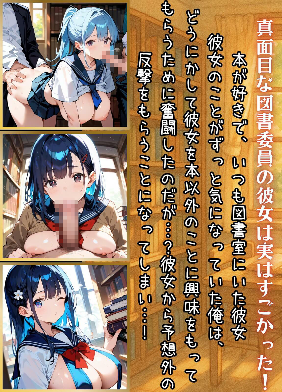 図書委員の君が俺とのHに目覚めるまで〜真面目女子がすごかった！〜【厳選CG270枚】