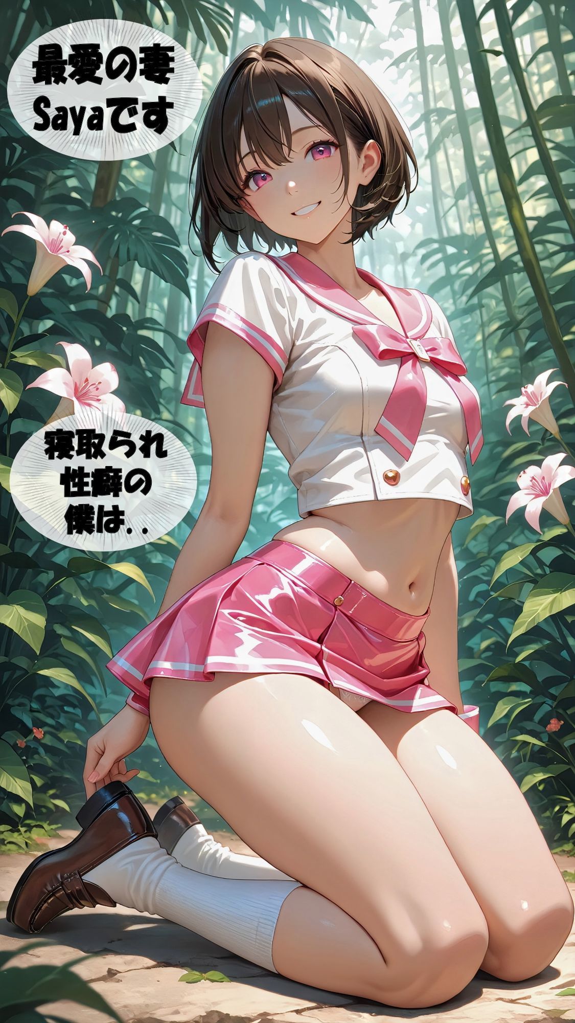 【アニメ動画】人妻Sayaの変態日記/触/触手の巣穴で悶絶レ〇プ/セーラー服編