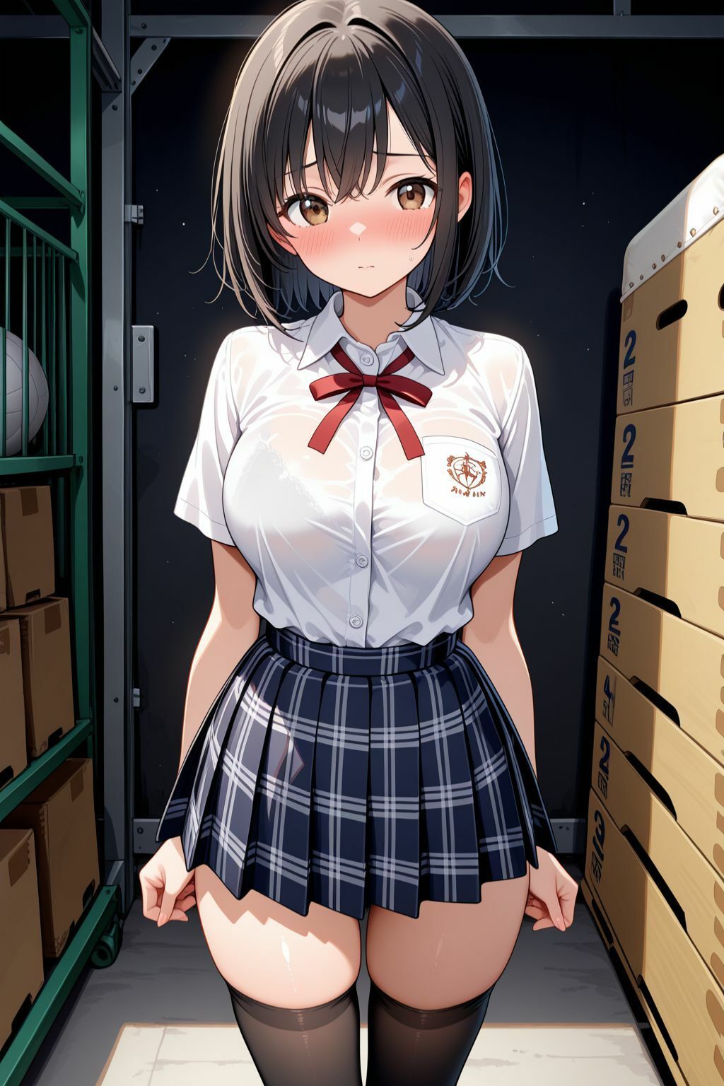 女子校生絶頂快楽堕ち  体育館倉庫で生ハメされまくる