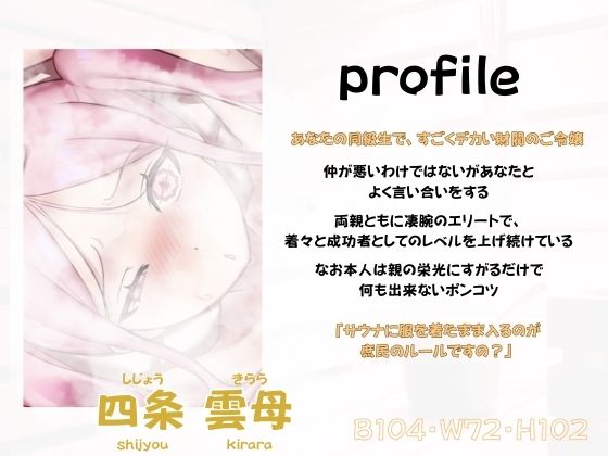 【バイノーラル】初心者サウナーお嬢様のあちあち理解らせエッチ