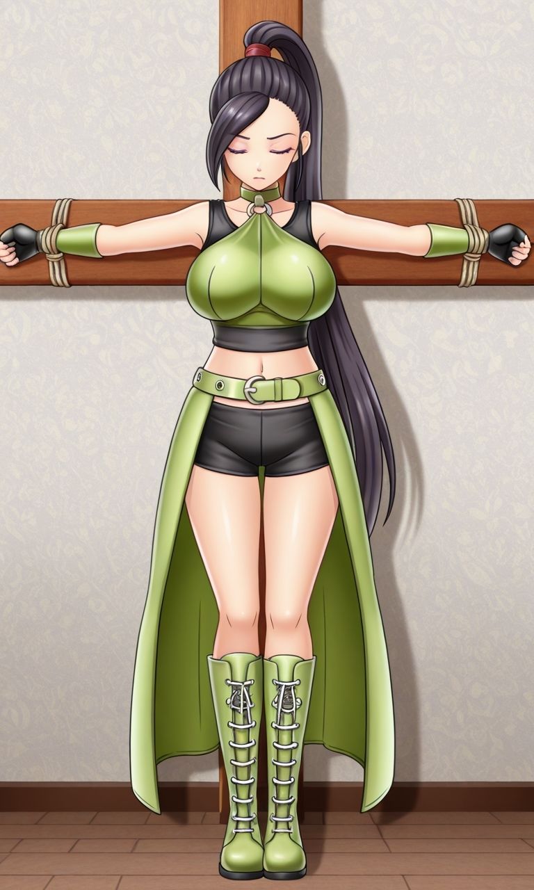 フェチコレVol.104 敗北して捕らえられ、拘束・十字架磔されて弄ばれるマルティナ（DQ11）【枚数250枚】