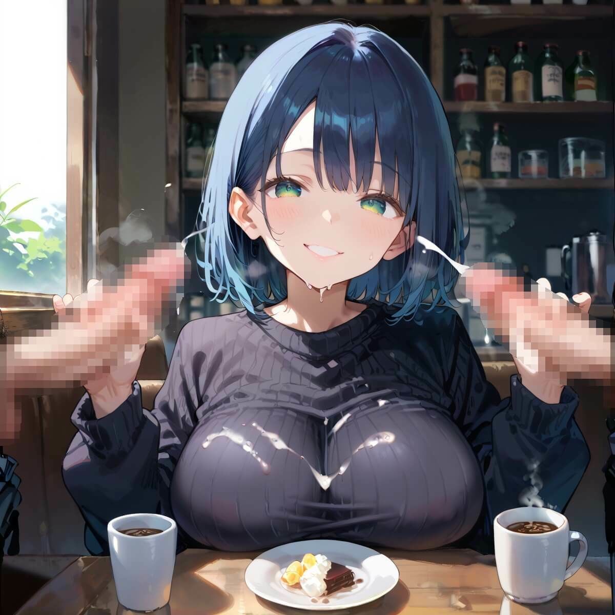 行きつけカフェのどエロいお姉さん5・190枚