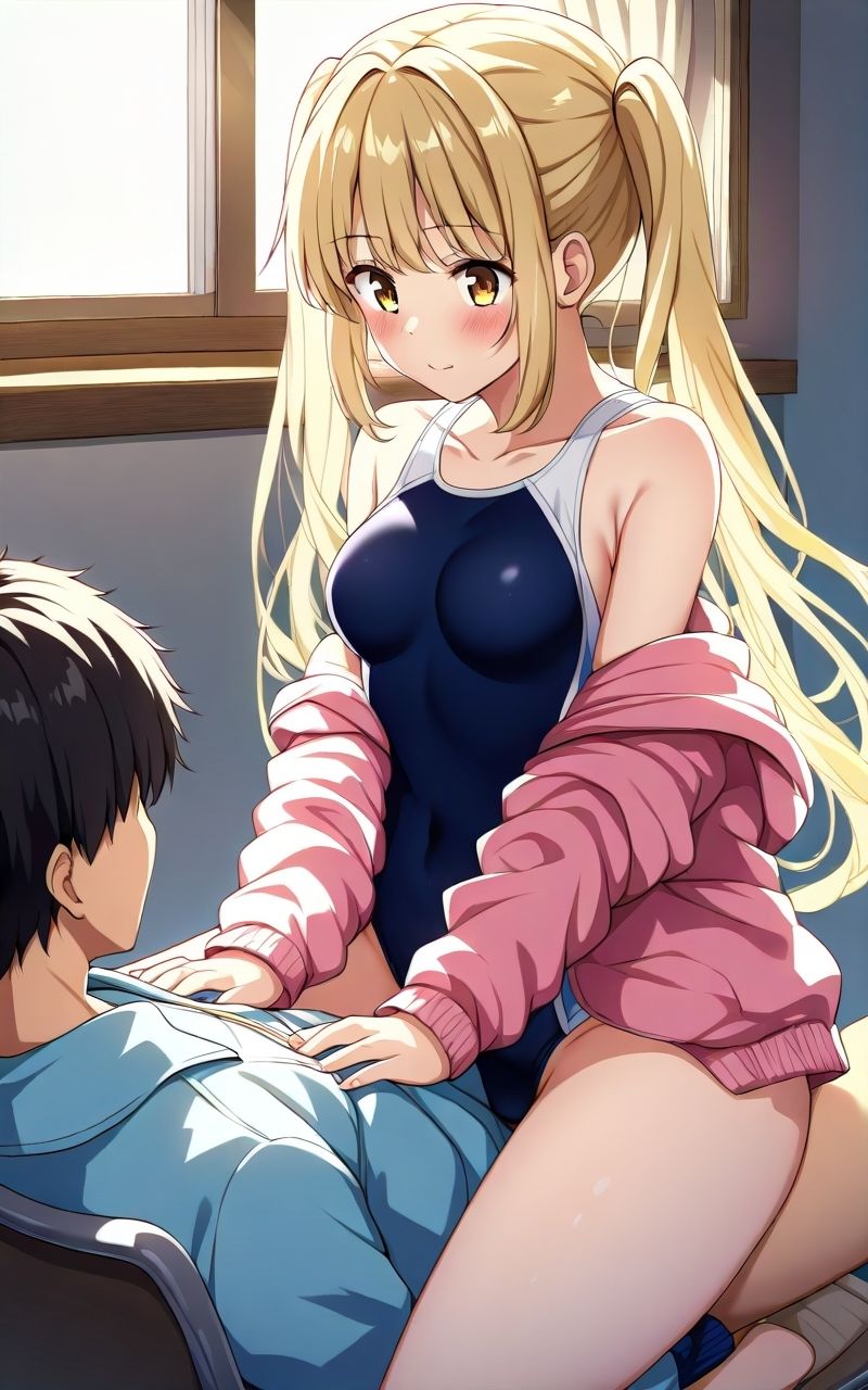 金髪巨乳ギャル妹に中出ししちゃった！