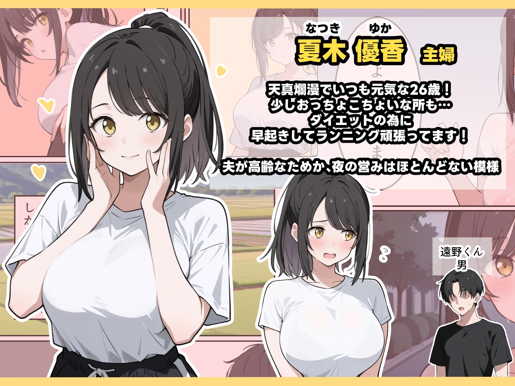 ノーブラでランニングする人妻は欲求不満だったようです