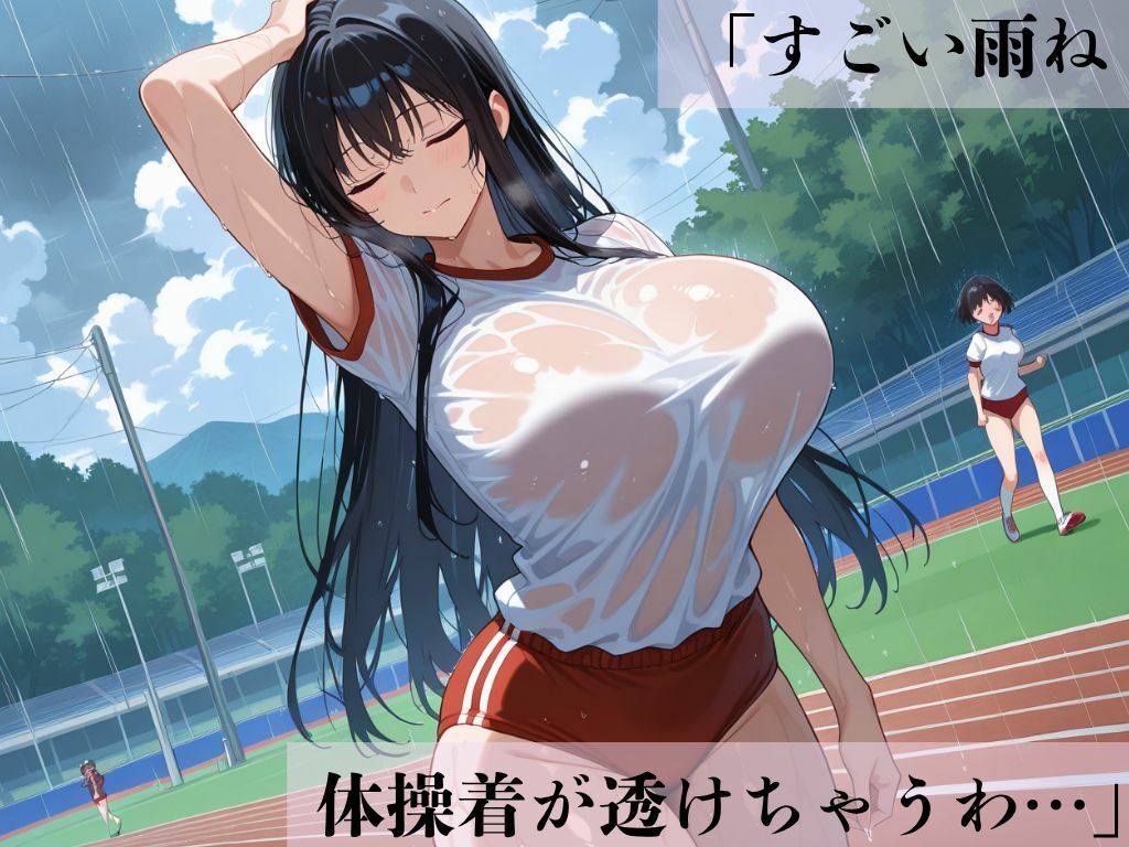 デカパイ美人妻体操着濡透密戯