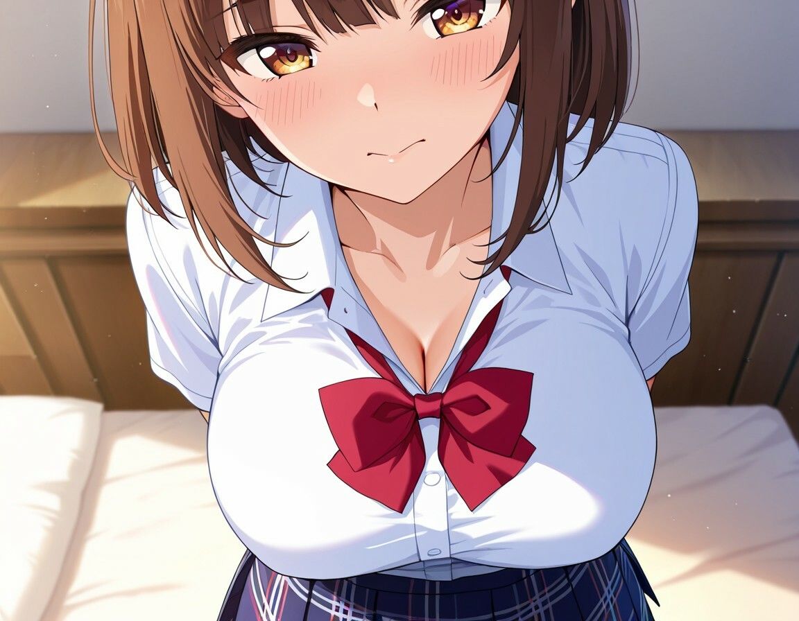 従順爆乳女子校生即ハメSEX