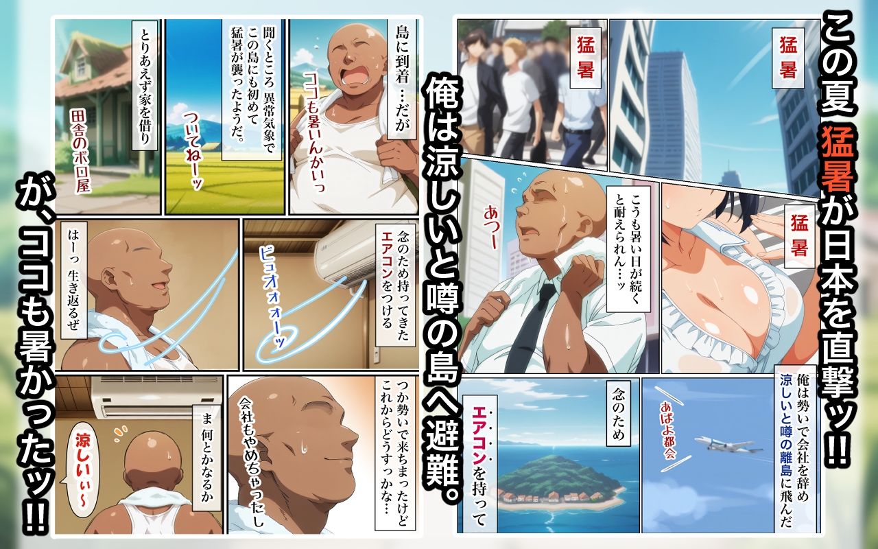 この島で俺だけがエアコンを持っているッ！