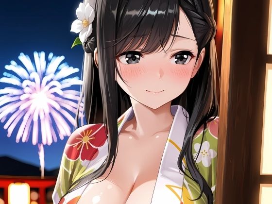 巨乳な彼女と浴衣デートしていたら我慢できず本気SEXしてしまう話。