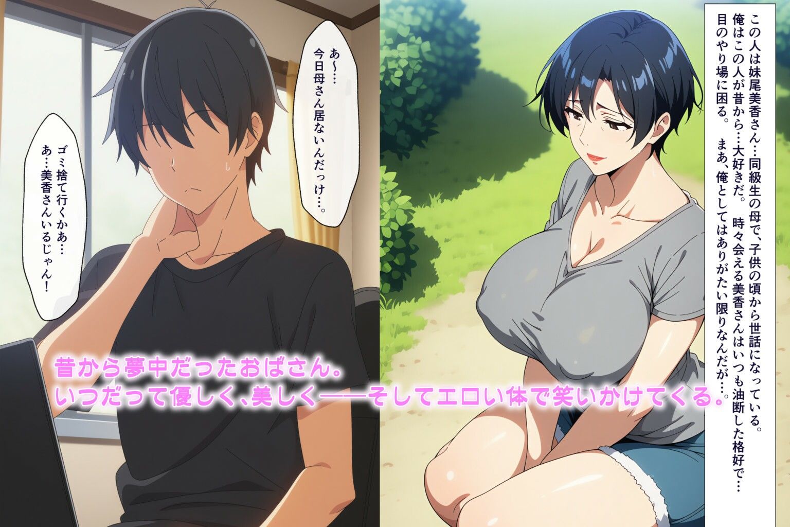 昔から大好きだった近所のおばさんと我慢できずにやっちゃった話